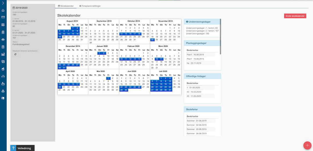 Skolekalender – Vigilo Skole